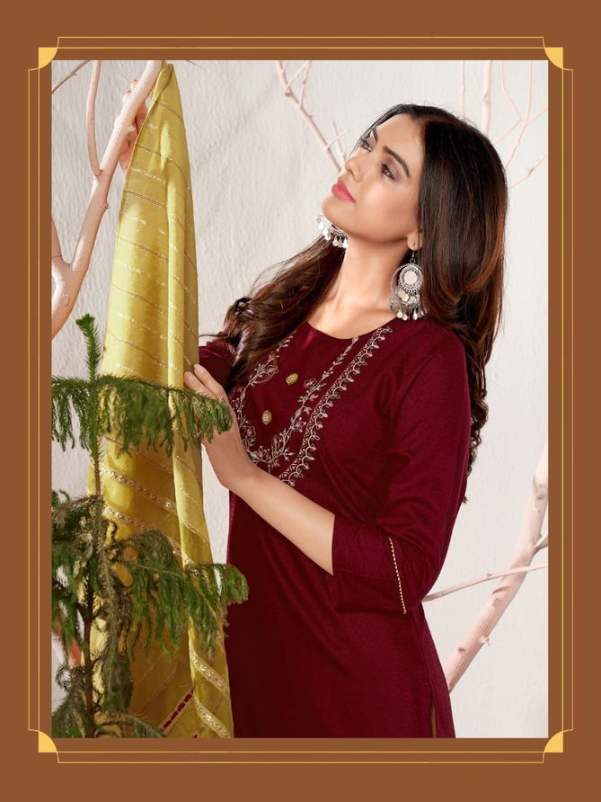 Lajoo Fancy Exclusive Ethnic Wear Designer Kurti Bottom With Dupatta Collection